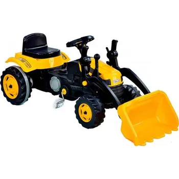 Dětské šlapadlo JAKS Šlapací bagr žlutý MaxTrac