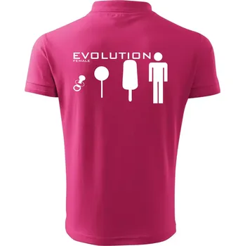 Pánská košile Evoluce ženy - Polokošile pánská Pique Polo 203 - S ( Purpurová )