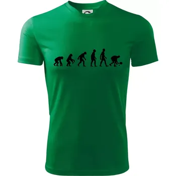 Evoluce padel - Dětské triko sportovní (dresovina) - 146 cm/10 let ( Středně zelená )