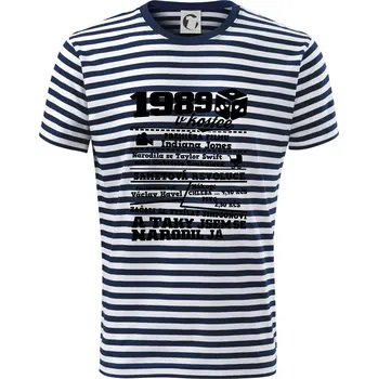 Pánské oblečení 1989 v kostce - Triko na vodu - M ( Prouhovaná )