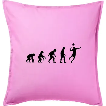 Polštář Evoluce Badminton - Polštář 50x50 - 50x50 - Pouze potah ( Růžová )