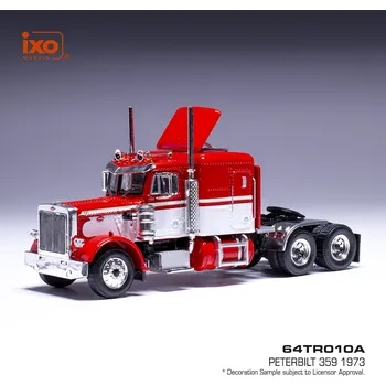 autíčko Peterbilt 359 (1973) - Červená 1:64 IXO