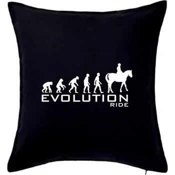 Polštář Evoluce Ride horse - Polštář 50x50 - 50x50 - Pouze potah ( Černá )