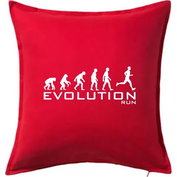 Polštář Evoluce Run - Polštář 50x50 - 50x50 - Pouze potah ( Červená )
