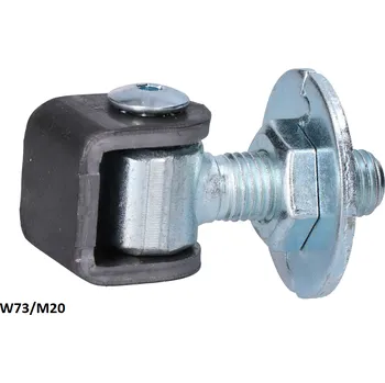 pant Pant M20 navařovací, otevíratelný 90°, nastavitelný 1D s kontramaticí, částečně pozinkovaný