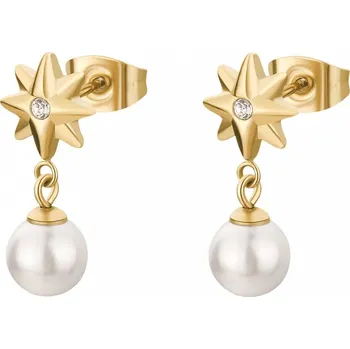 Šperk Brosway Půvabné pozlacené visací náušnice z oceli Chakra BHKE175 + 2 měsíce na vrácení zboží