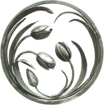 Zábradlí Ornament tulipán, kruh ø385 mm, 12x12 mm