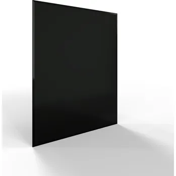 Sklo pod kamna - FLAMINGO Obdelník 850x1000 mm, černé, fazeta / 6 mm
