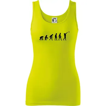 Dámské tričko Evoluce vrh koulí - Dámské tílko - M ( Limetková )