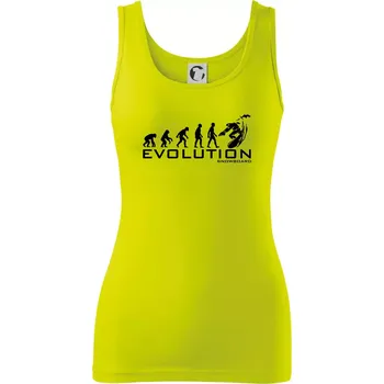 Evoluce snowboardu - Dámské tílko - L ( Limetková )