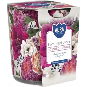 Svíčka Parafínová vonná svíčka Květinové Inspirace Aura 1 ks