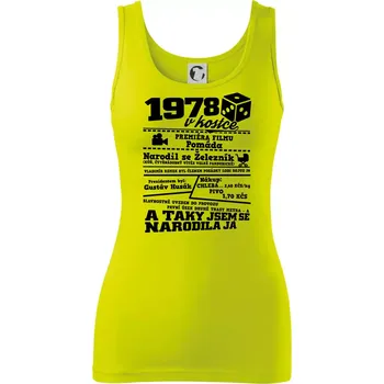 1978 v kostce - Dámské tílko - M ( Limetková )