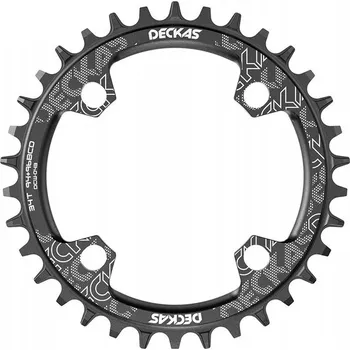 Převodník na kolo Kulatý převodník DECKAS 34T 94 + 96 BCD pro SRAM a Shimano