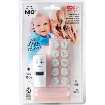 Razítko COLOP Little NIO Baby (10 ks motivů+razítko+polštářek šedé barvy)