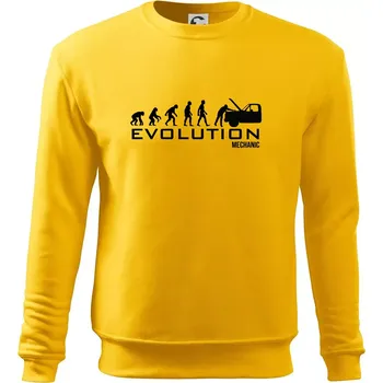 Pánská mikina Evoluce mechanik - Mikina Essential pánská - 2XL ( Žlutá )
