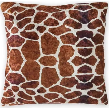 Polštář Polštář Instal-Home žirafa hnědo-bílá 60x60 cm