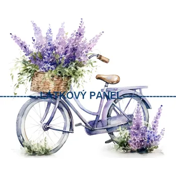 Látkový panel - Levandule - LE-80 Velikost: 45x45cm, Materiál: Úplet