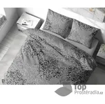 Bavlněné povlečení Deluxe 140x200+70x90 Větvičky šedé