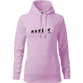 Dámská mikina Biathlon Evoluce Běh - Mikina dámská Cape s kapucí - XS ( Orchid )