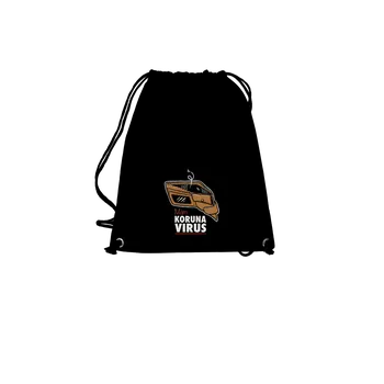 Sportovní vak Bastard Korunavirus v peněžence vak Black