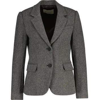 Dámské sako SAKO GANT SLIM WOOL BLEND HERRINGBONE BLAZER DARK GREY MELANGE