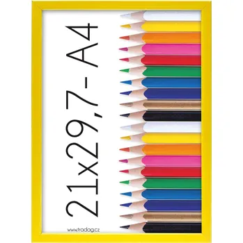 Rám na obraz Tradag Rámeček Polaris žlutý 21x29,7 - A4