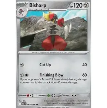Sběratelská karetní hra Pokémon BLK 065/086 Bisharp - Black Bolt Stav: Near Mint, Verze: REVERSE HOLO