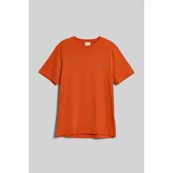 Pánské tričko TRIČKO GANT REG SHIELD SS T-SHIRT PUMPKIN ORANGE