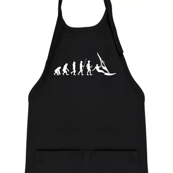 Kuchyňská zástěra Evoluce Windsurfing - Dětská zástěra na vaření - Univerzální velikost ( Černá )