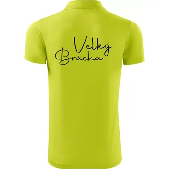 Pánská košile Velký brácha - nápis na zádech - Polokošile Victory sportovní (dresovina) - 2XL ( Limetková )