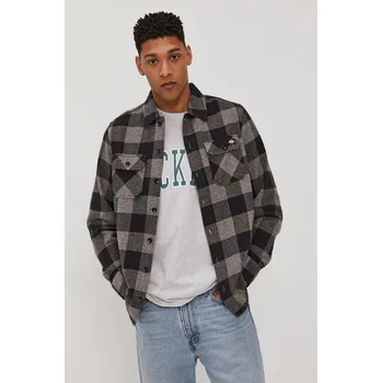 Pánská košile Košile Dickies pánské, šedá barva, regular, s klasickým límcem, DK0A4XDZGYM-GREYMELANG 90X, vel. S