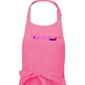 Kuchyňská zástěra Jsem potvora, vole! - Pánská zástěra na vaření - Univerzální velikost ( Růžová )
