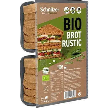 Trvanlivě pečivo Schnitzer BIO Chléb toustový tmavý bezlepkový