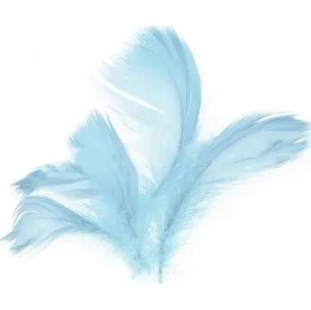 Party dekorace Peří v sáčku 10g světle modré