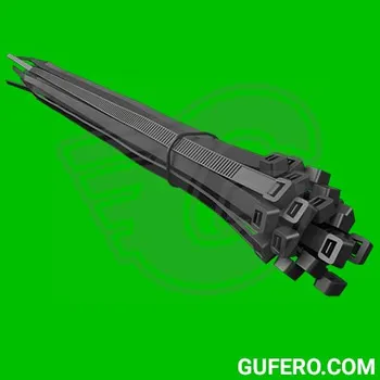 Stahovací páska Vázací pásek černý 9 x 700