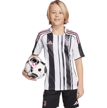 Dětský domácí fotbalový dres Adidas Juventus FC 25/26 bílo-černý