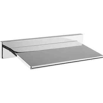 Tyč na sprchový závěs Sapho nástěnná výtoková hubice plochá 300 x 52 mm chrom AVI005