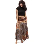 Dlouhá sukně THAI MANDALA oranžová I. XL