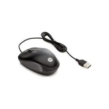 Myš HP Travel Mouse / Cestovní / Optická / 1 000 DPI / Drátová USB / Černá