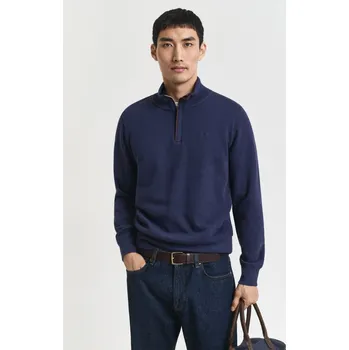 Pánská mikina MIKINA GANT SACKER RIB HALF ZIP PERSIAN BLUE