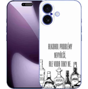 Pouzdro na mobilní telefon Gelový kryt mmCase na iPhone 17 - vtipný text bílé pozadí