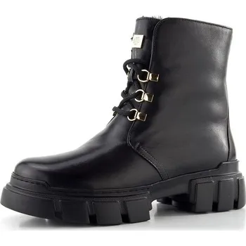 Dámské kozačky Högl šněrovací kotník na robustní podešvi černý 0-102745-0100 - 37.5 | P698479