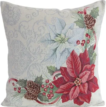 Povlečení Povlak na polštář GOB 1198 naturální / červená