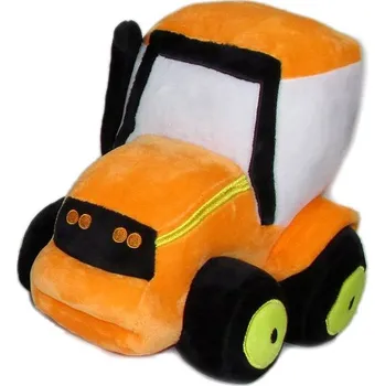 plyšák Vizopol Traktor se zvukem oranžový