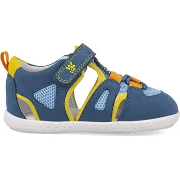Dívčí sandály GARVALÍN SANDÁLY SPORT Blue/Yellow | Dětské barefoot sandály - 26