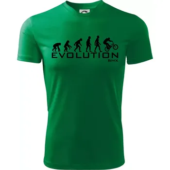 Evoluce BMX - Dětské triko sportovní (dresovina) - 158 cm/12 let ( Středně zelená )