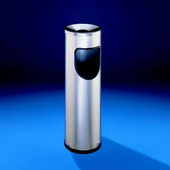 Popelník Jofel Stojanový halový popelník kulatý, 25l, stříbrný