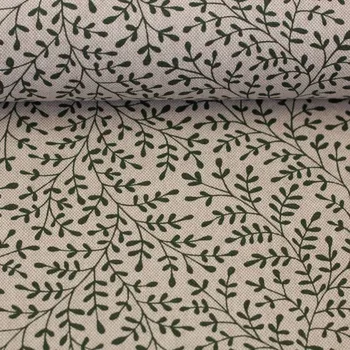 Galanterie SWAFING Dekorační látka Linde větvičky na béžové