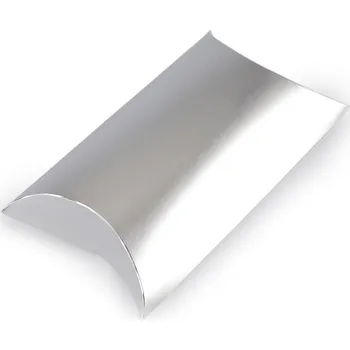 Dárková krabička Dárková krabička metalická - stříbrná (2 ks)