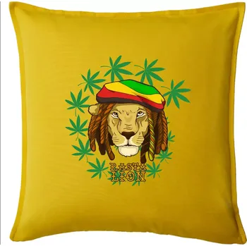 Polštář Rasta Lion - Polštář 50x50 - 50x50 - Pouze potah ( Žlutá )